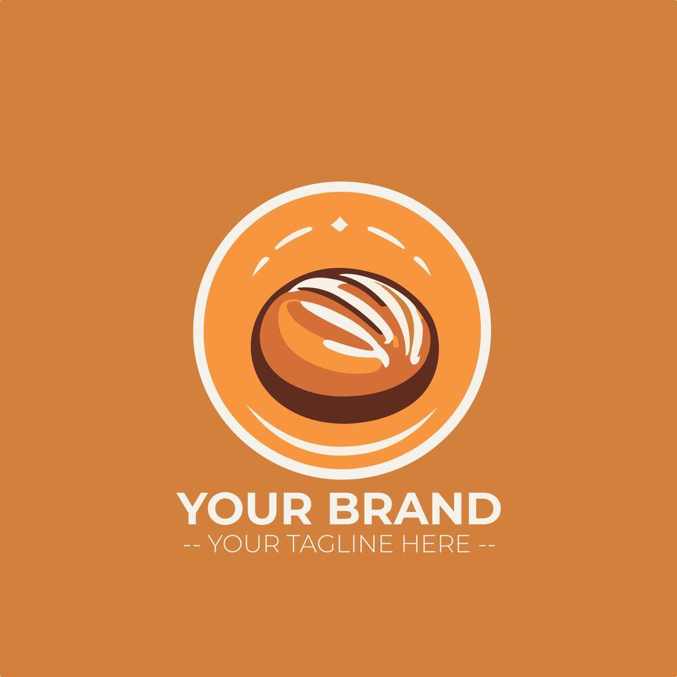 Bakery Store Minimalist Logo Concept vector