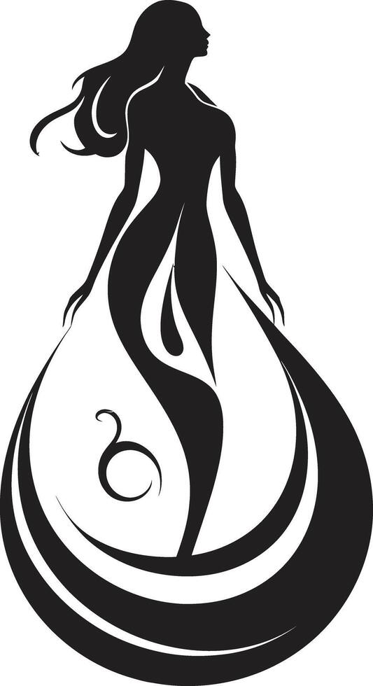 Dark Reflections Intriguing Abstract Woman Face Nocturnal Identity Refined Black Woman Face Element vector