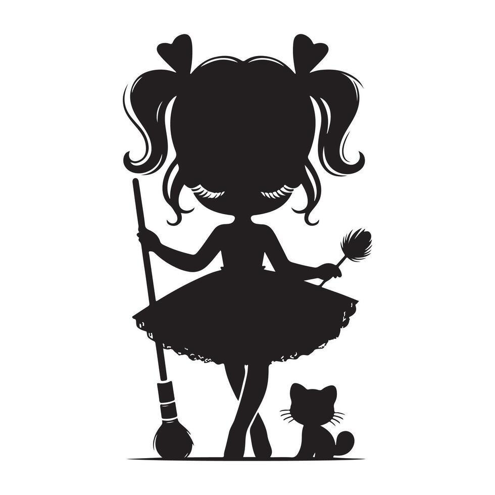 Doll vectors silhouette