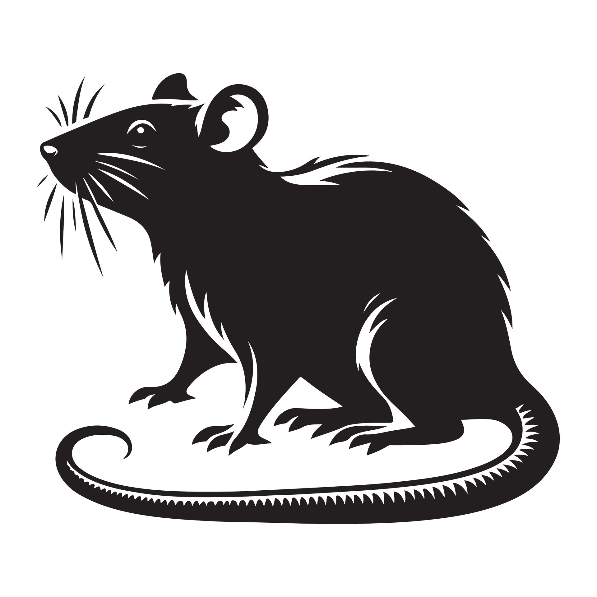 Rat vectors silhouette 46278030 Vector Art at Vecteezy