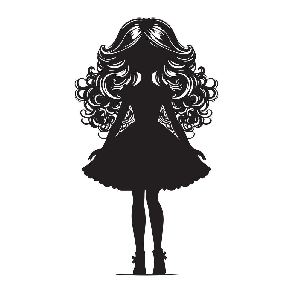 Doll vectors silhouette