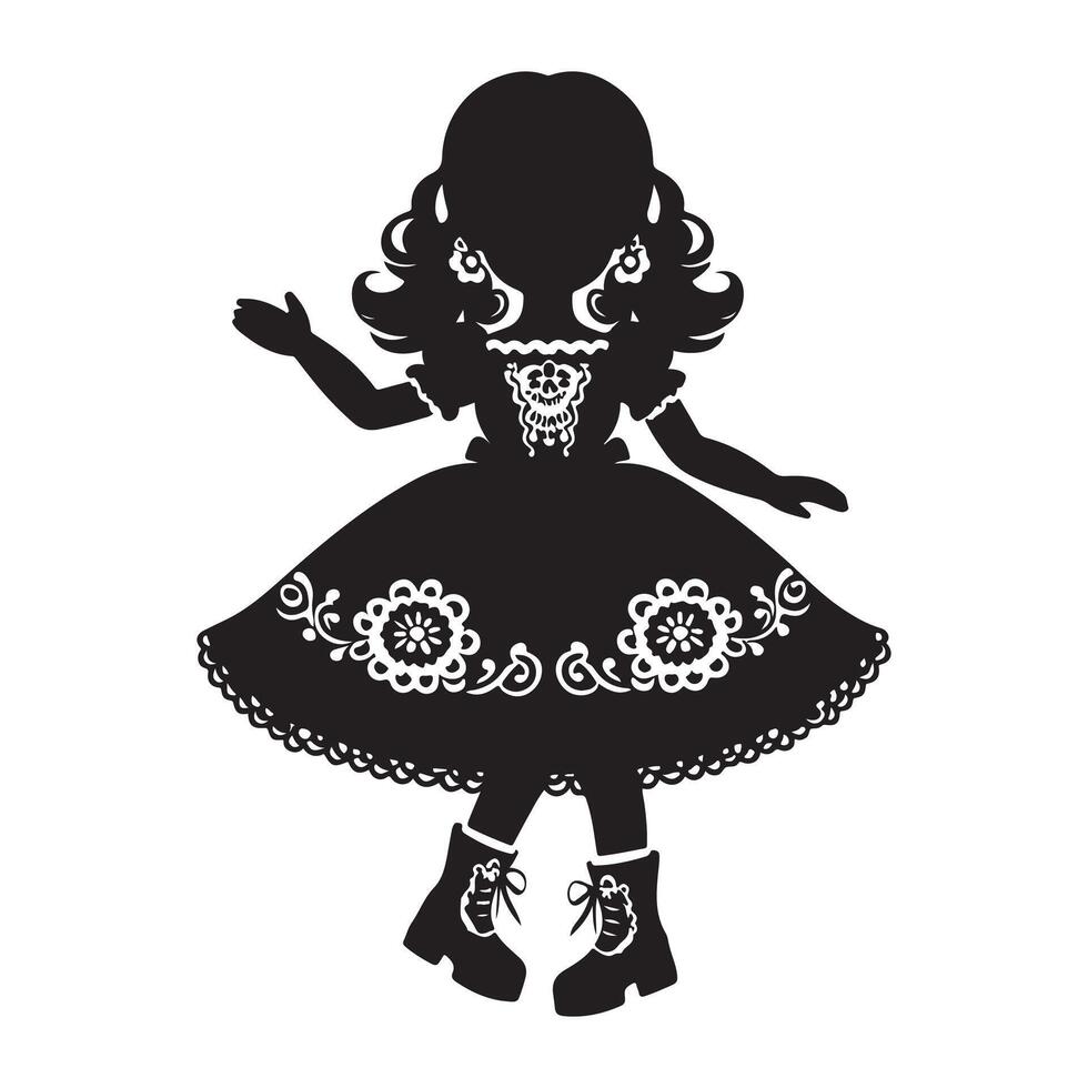 Doll vectors silhouette