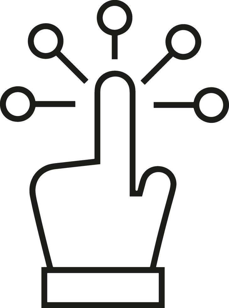 Hand icon symbol image illustration vector