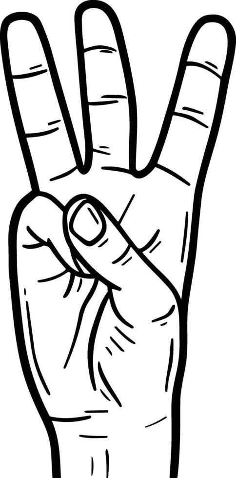 Hand icon symbol image illustration vector