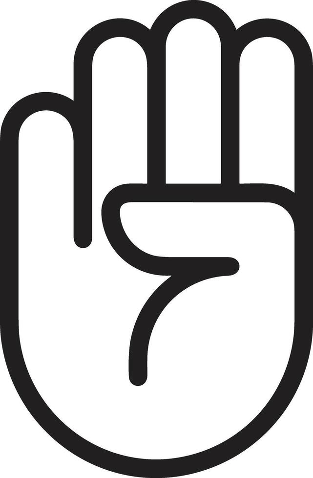 Hand icon symbol image illustration vector