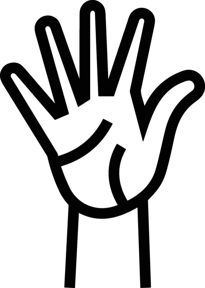 Hand icon symbol image illustration vector