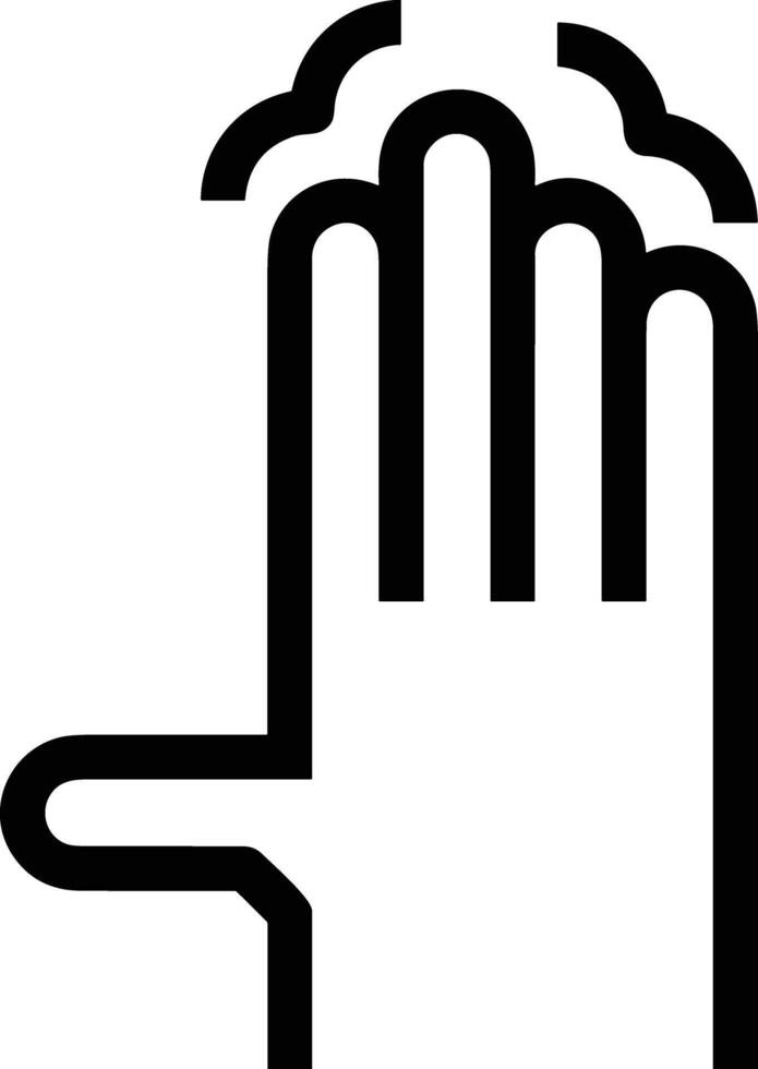 Hand icon symbol image illustration vector