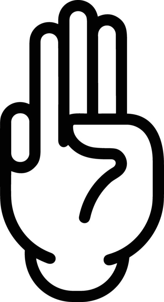 Hand icon symbol image illustration vector