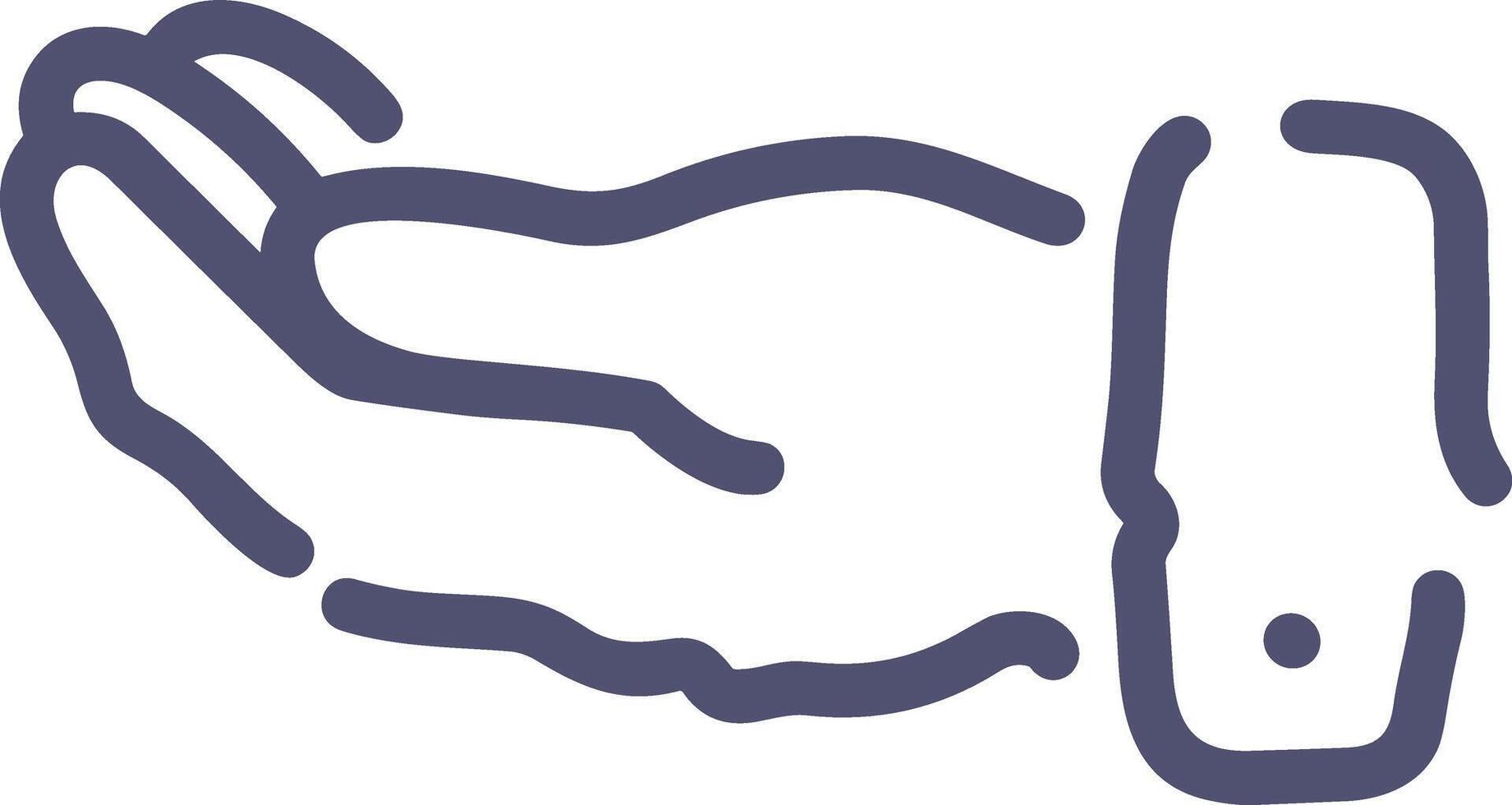 Hand icon symbol image illustration vector