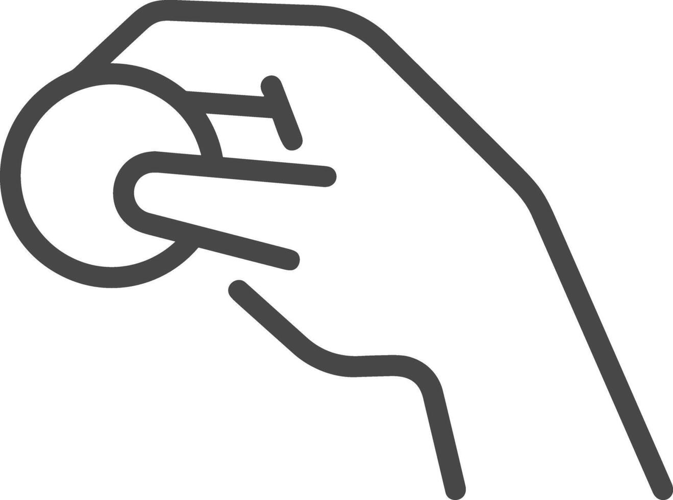 Hand icon symbol image illustration vector