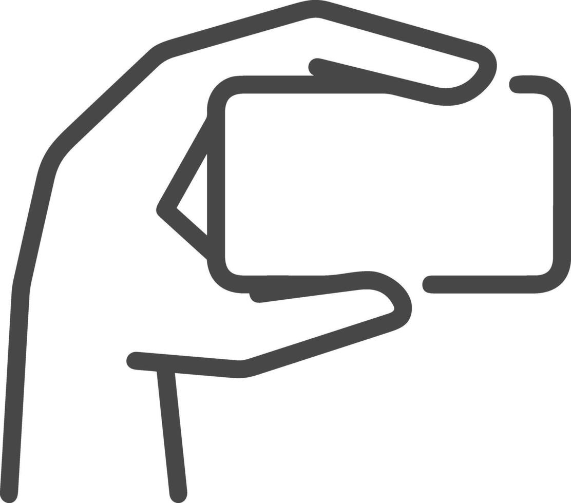 Hand icon symbol image illustration vector