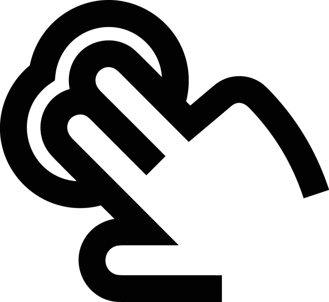 Hand icon symbol image illustration vector