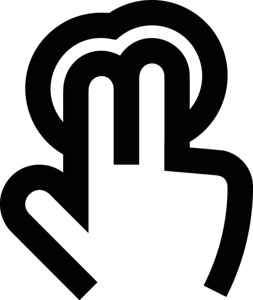 Hand icon symbol image illustration vector