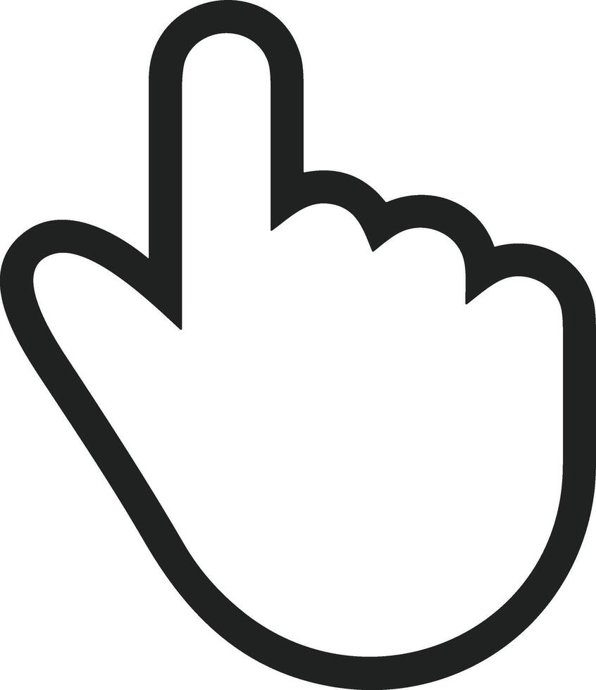 Hand icon symbol image illustration vector