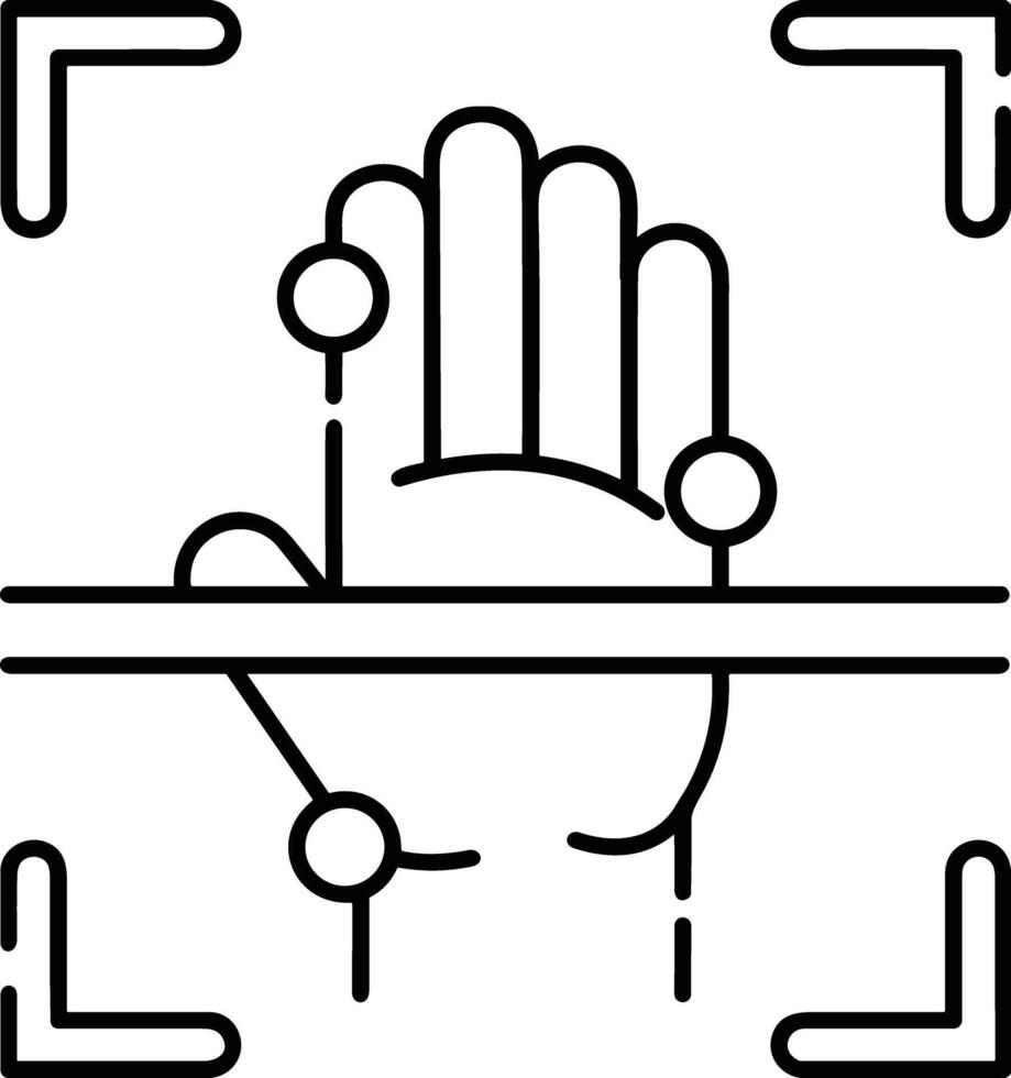 Hand icon symbol image illustration vector