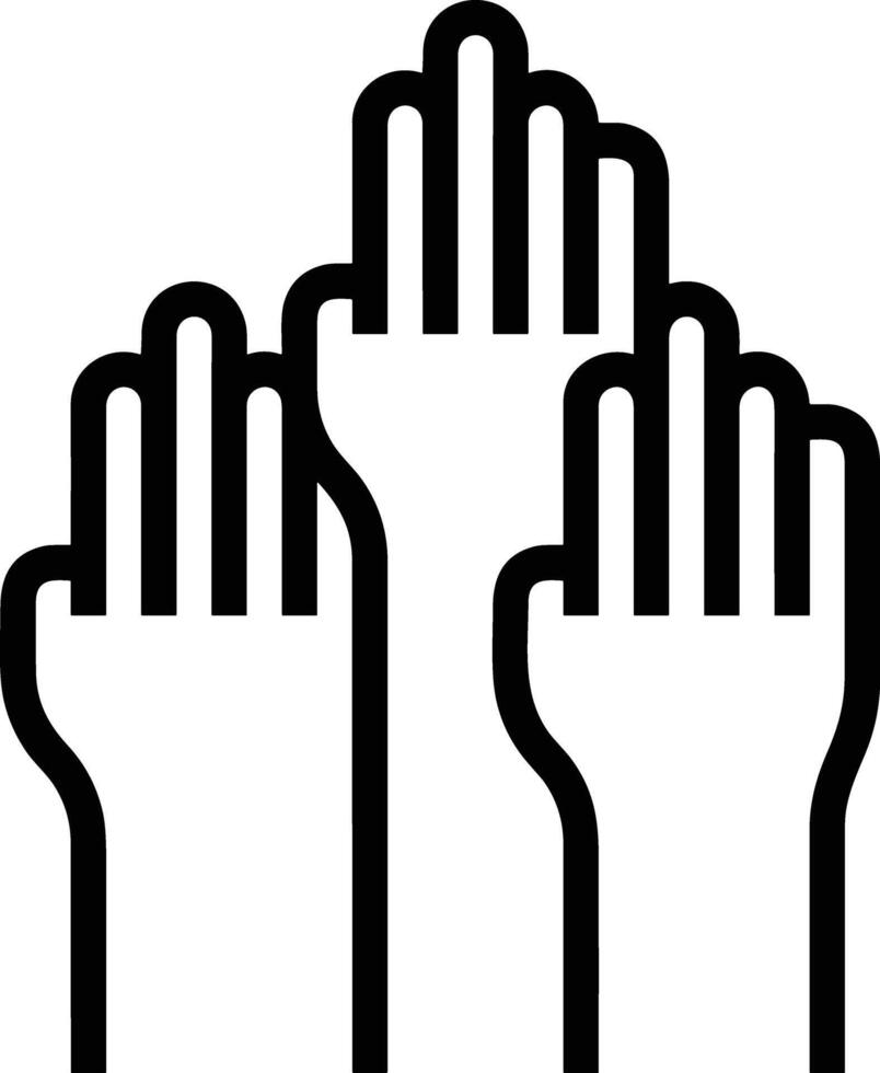 Hand icon symbol image illustration vector