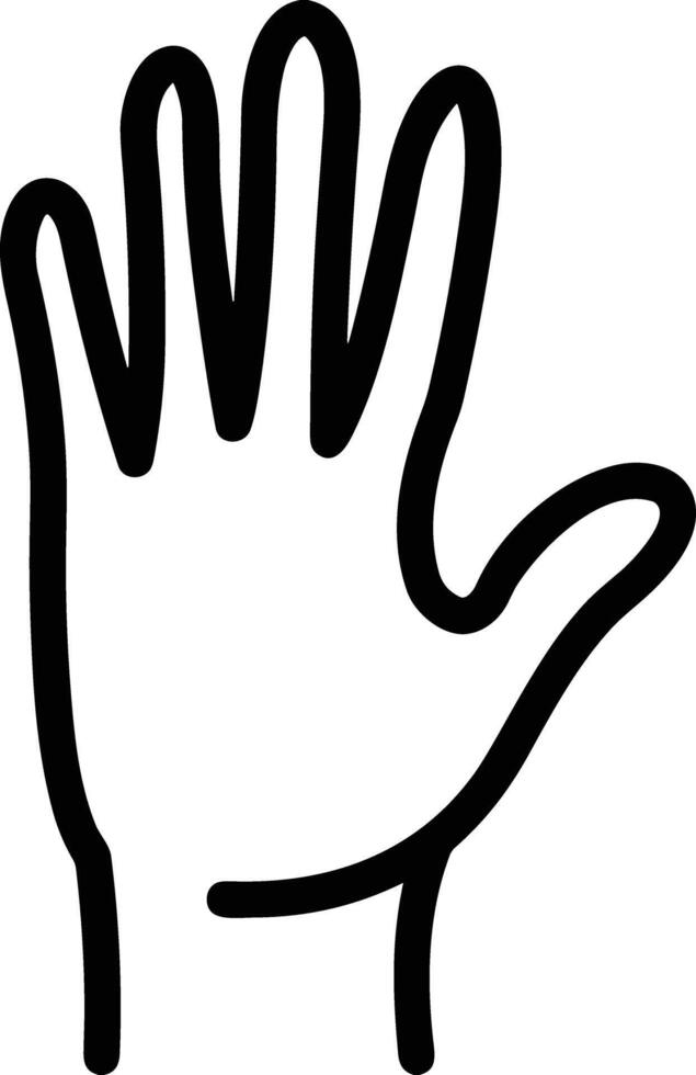 Hand icon symbol image illustration vector