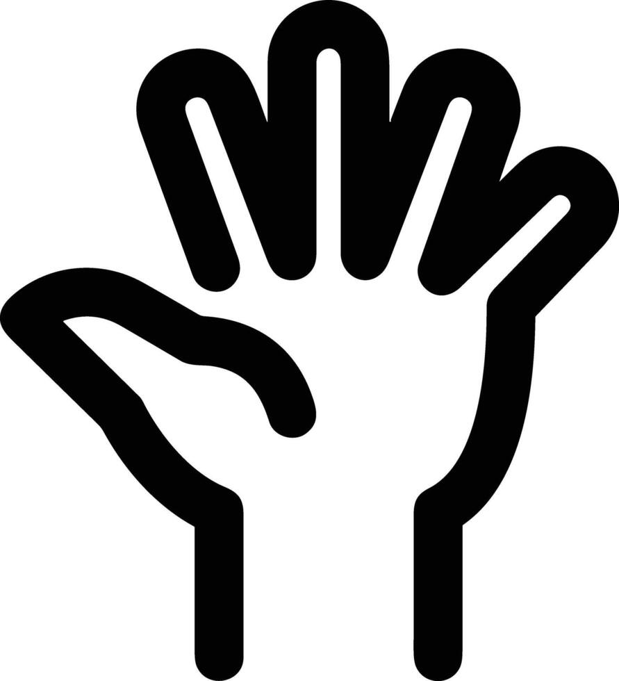 Hand icon symbol image illustration vector