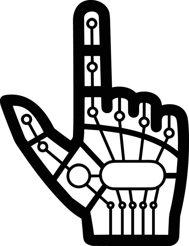 Hand icon symbol image illustration vector