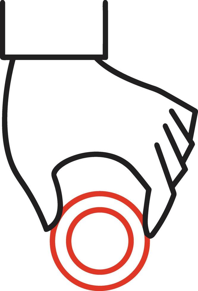 Hand icon symbol image illustration vector