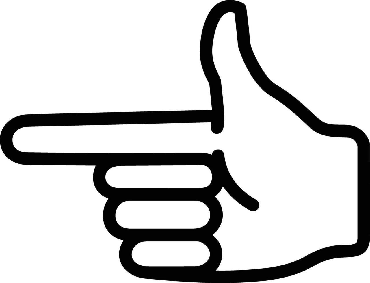 Hand icon symbol image illustration vector