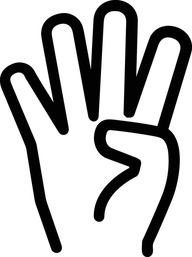 Hand icon symbol image illustration vector