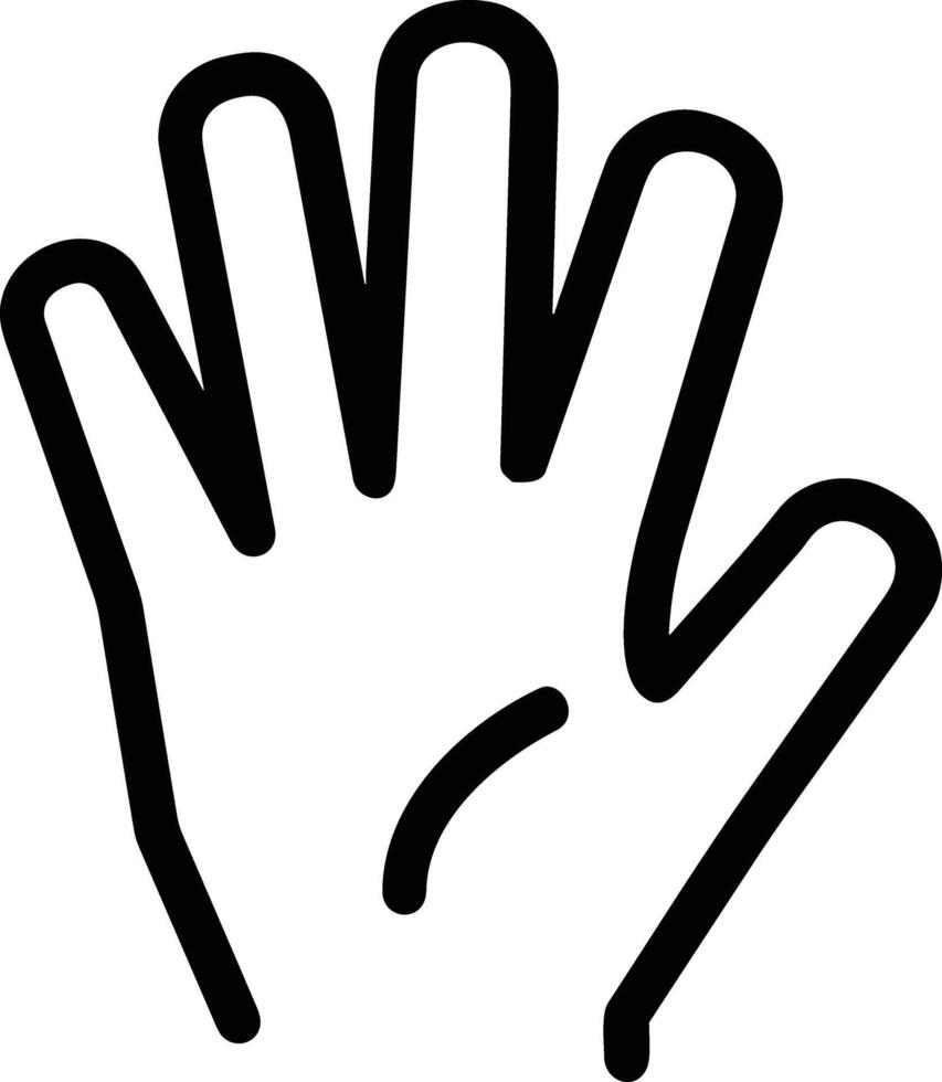 Hand icon symbol image illustration vector