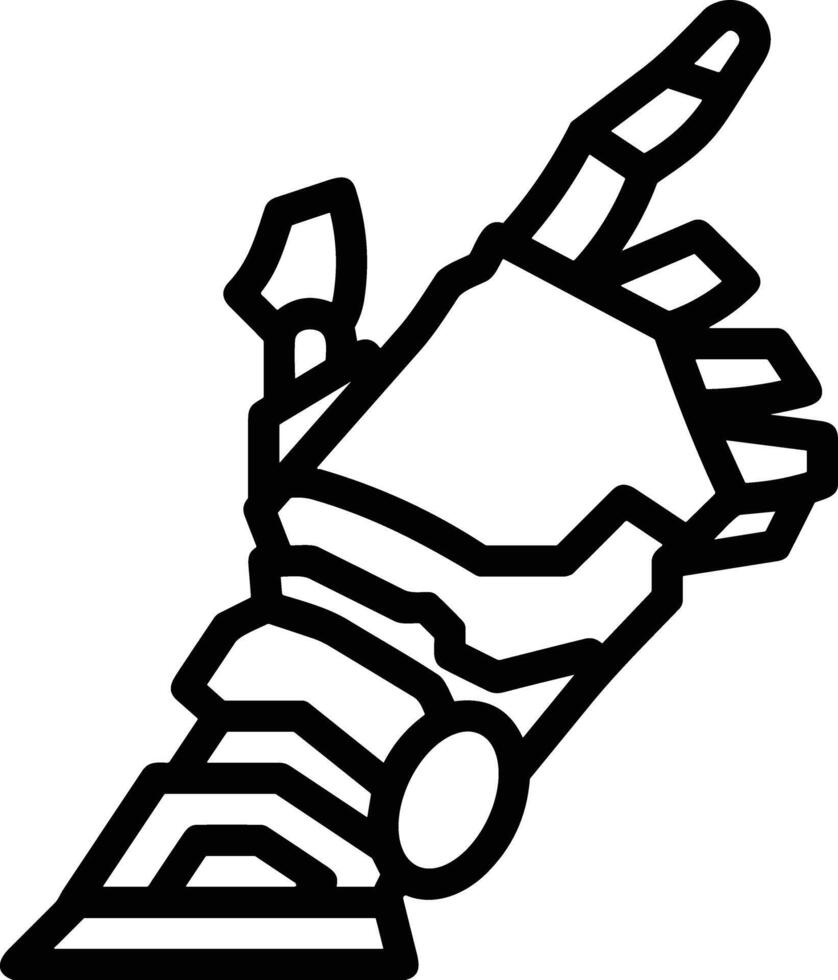 Hand icon symbol image illustration vector