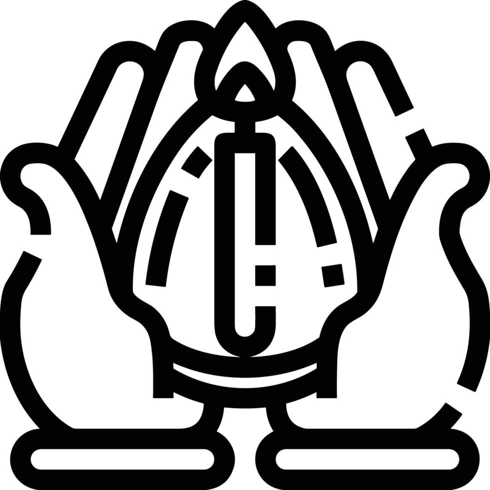 Hand icon symbol image illustration vector