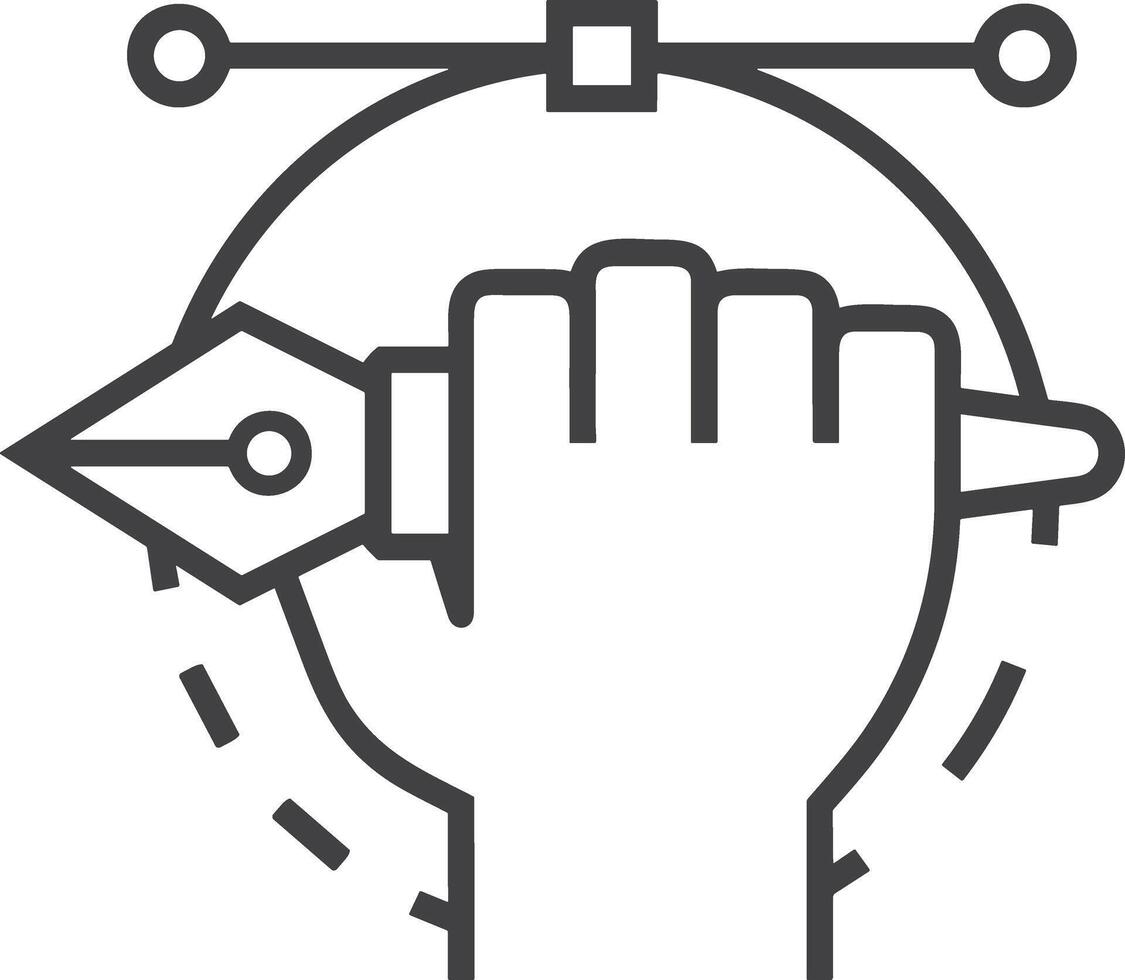 Hand icon symbol image illustration vector