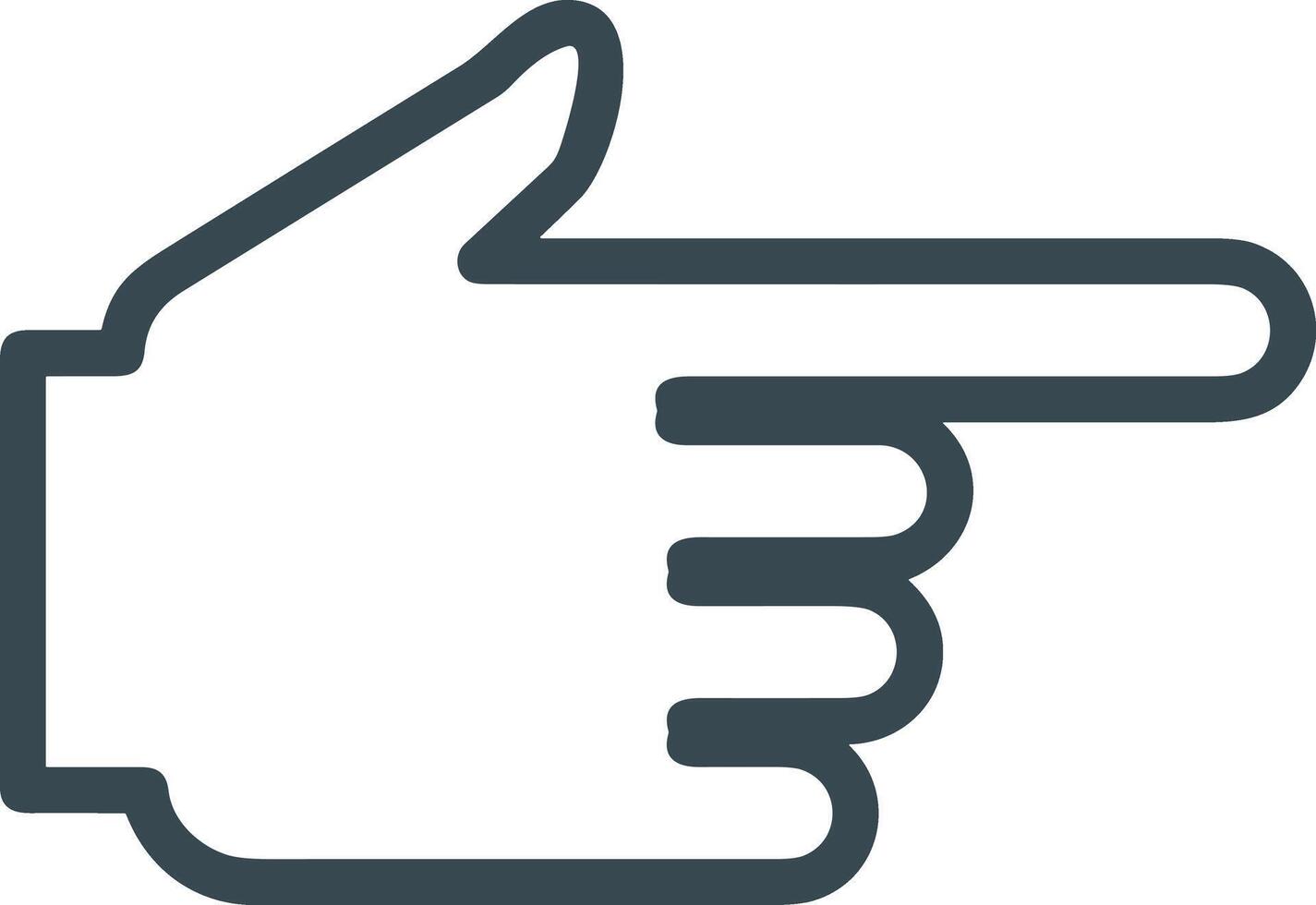 Hand icon symbol image illustration vector