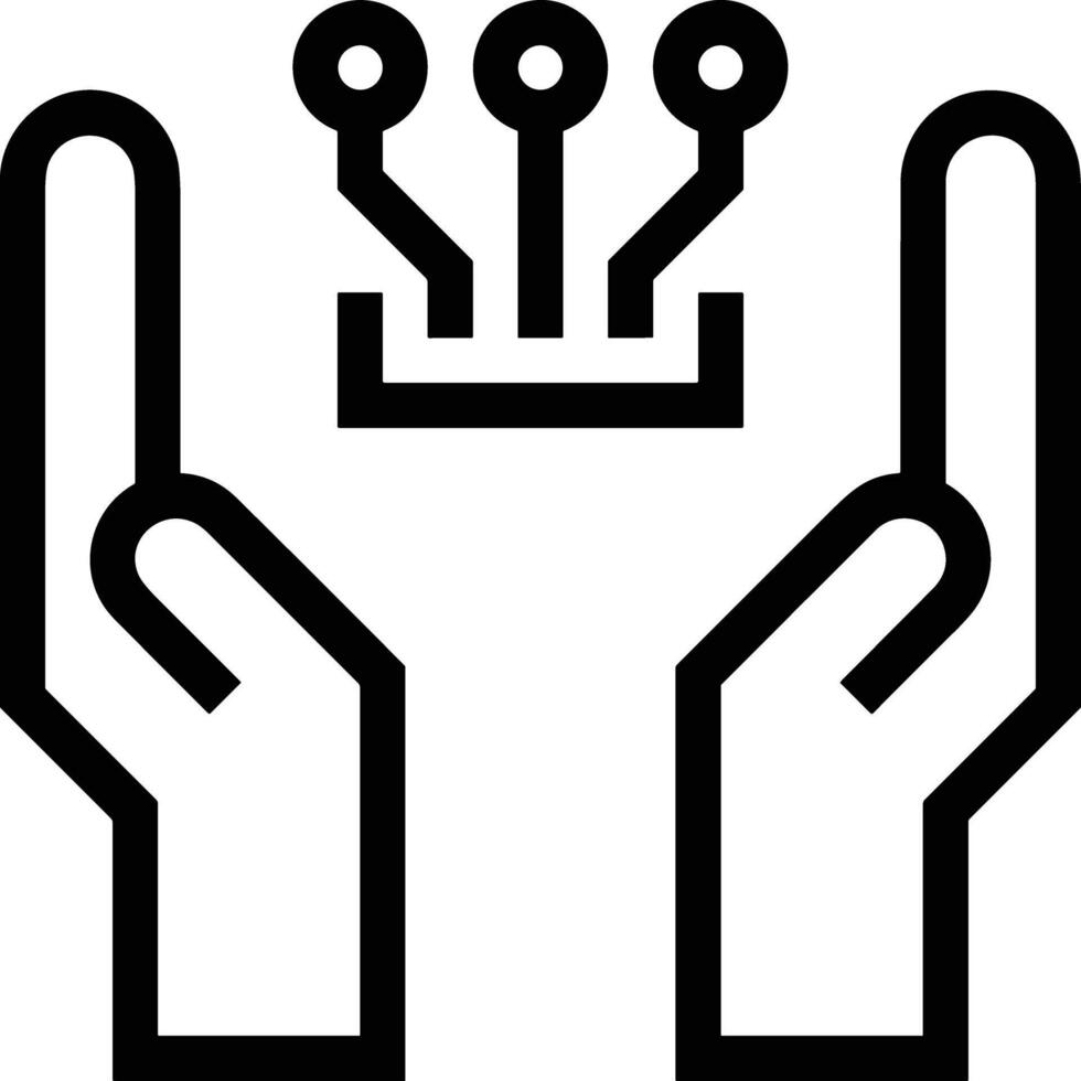 Hand icon symbol image illustration vector