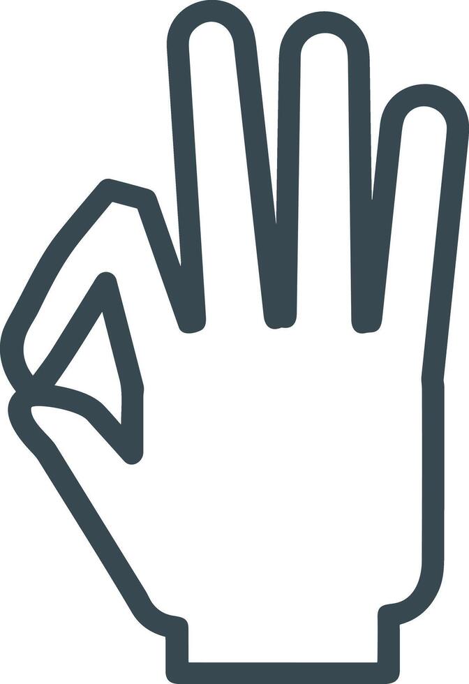 Hand icon symbol image illustration vector
