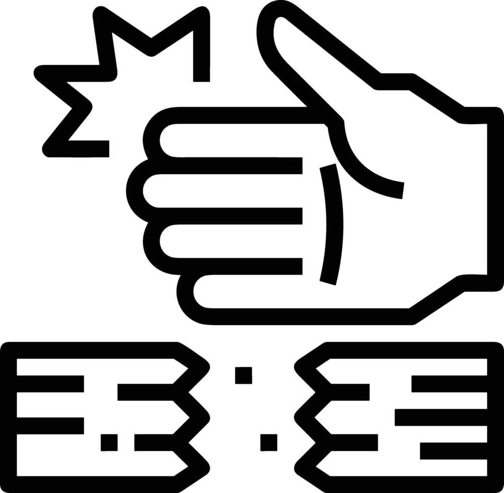 Hand icon symbol image illustration vector