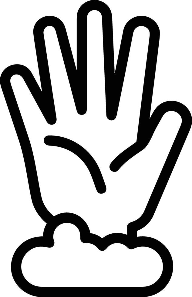 Hand icon symbol image illustration vector