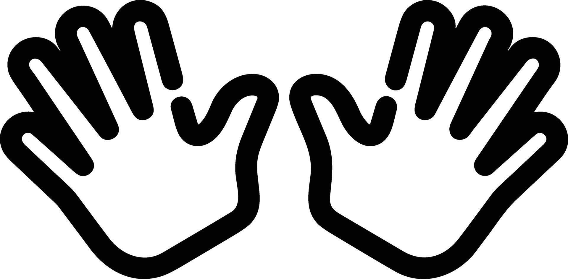 Hand icon symbol image illustration vector