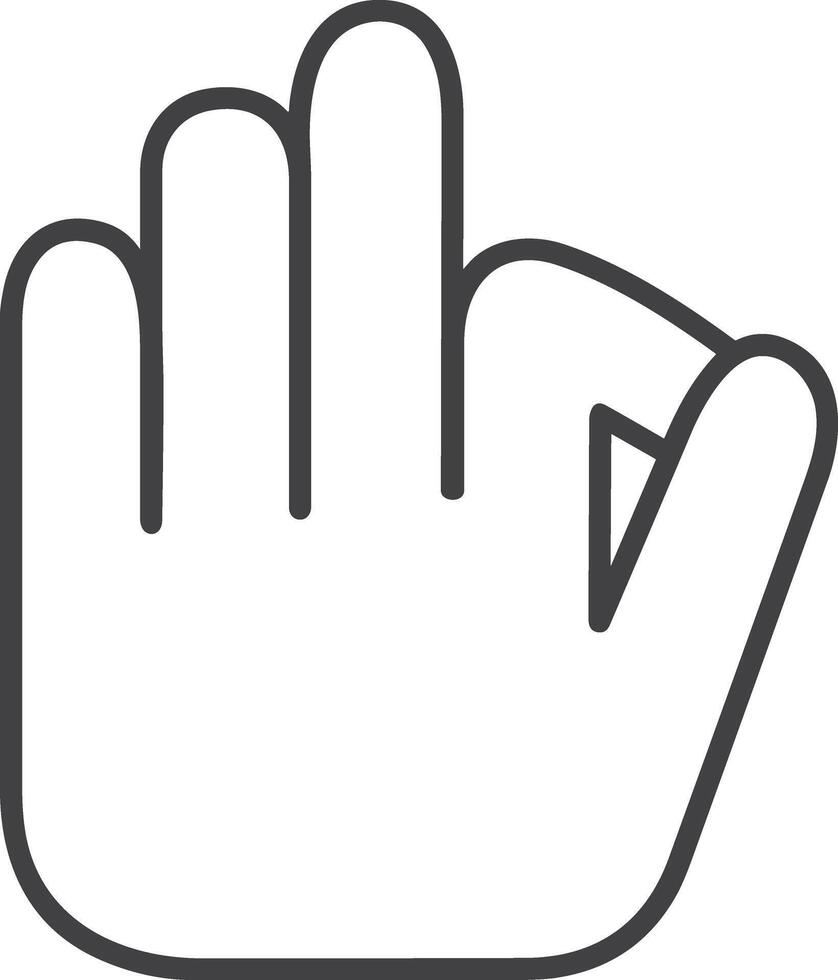 Hand icon symbol image illustration vector