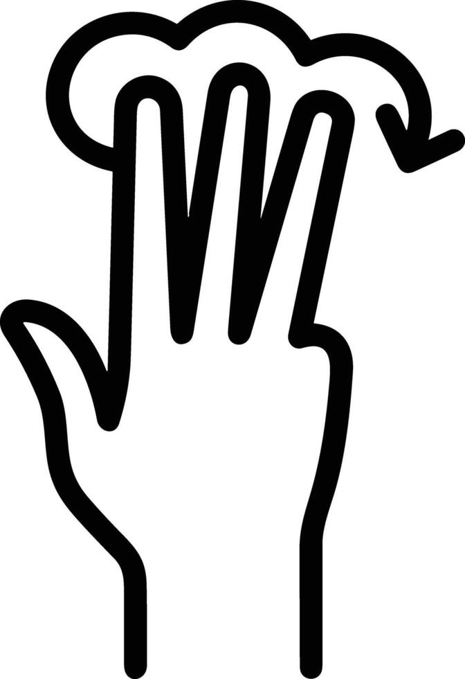 Hand icon symbol image illustration vector