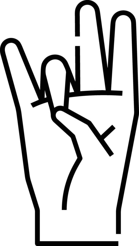 Hand icon symbol image illustration vector