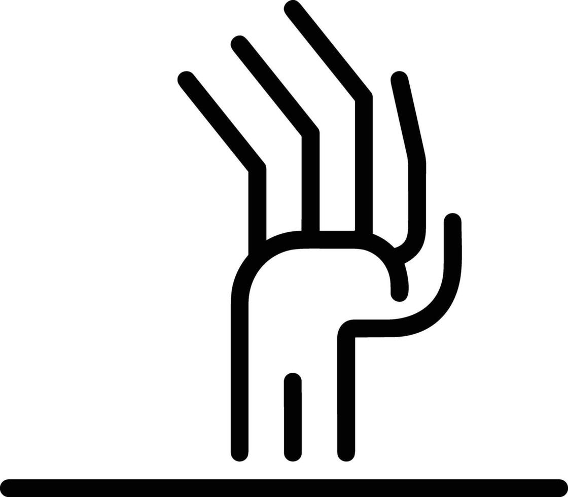 Hand icon symbol image illustration vector