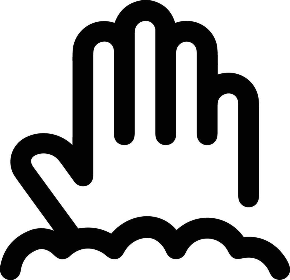 Hand icon symbol image illustration vector