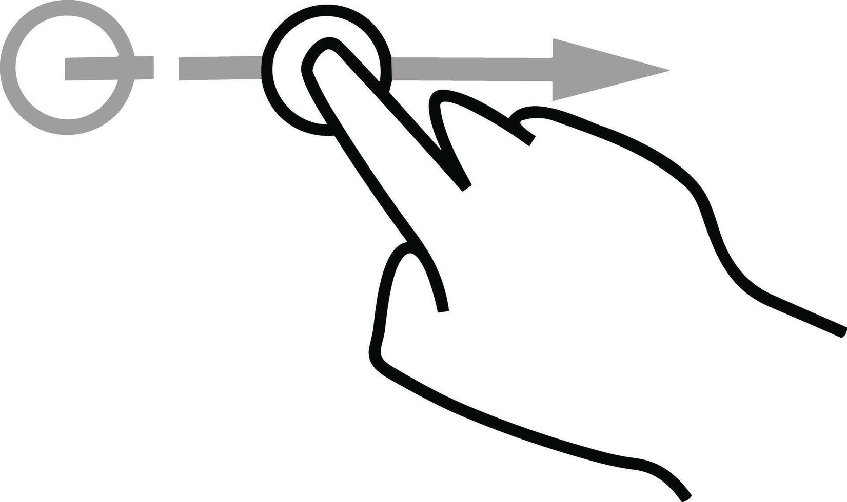Hand icon symbol image illustration vector