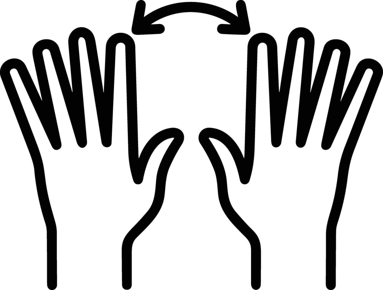 Hand icon symbol image illustration vector