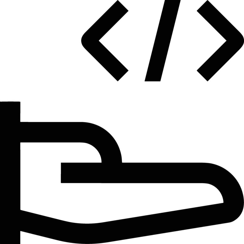 Hand icon symbol image illustration vector