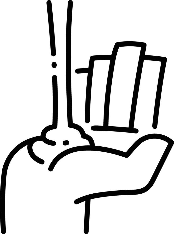 Hand icon symbol image illustration vector