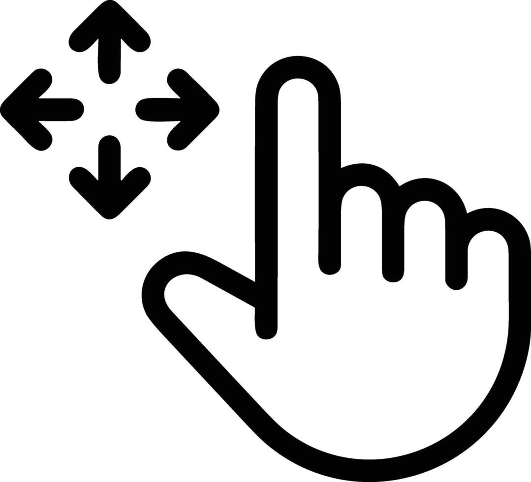 Hand icon symbol image illustration vector