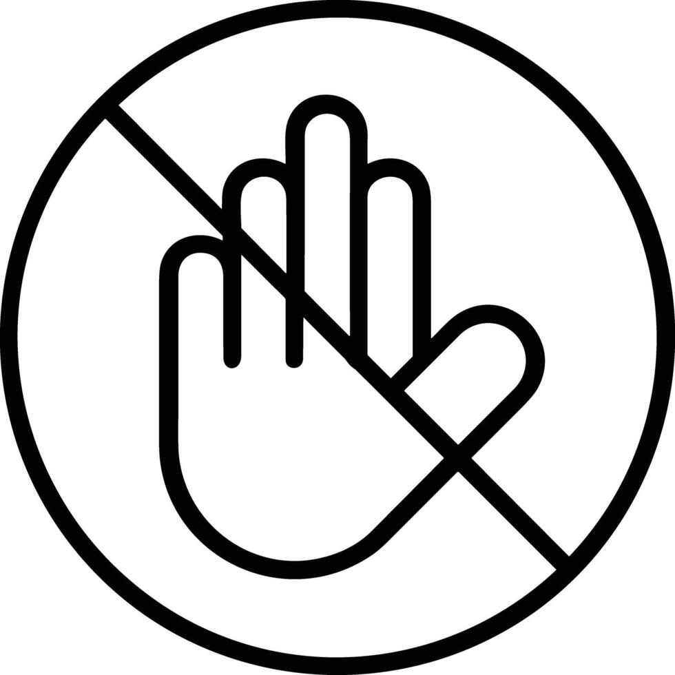 Hand icon symbol image illustration vector