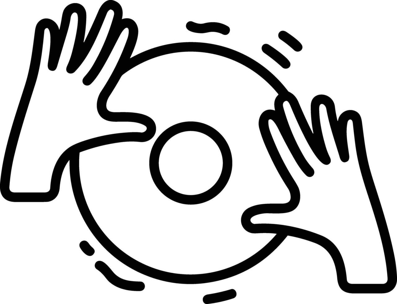 Hand icon symbol image illustration vector