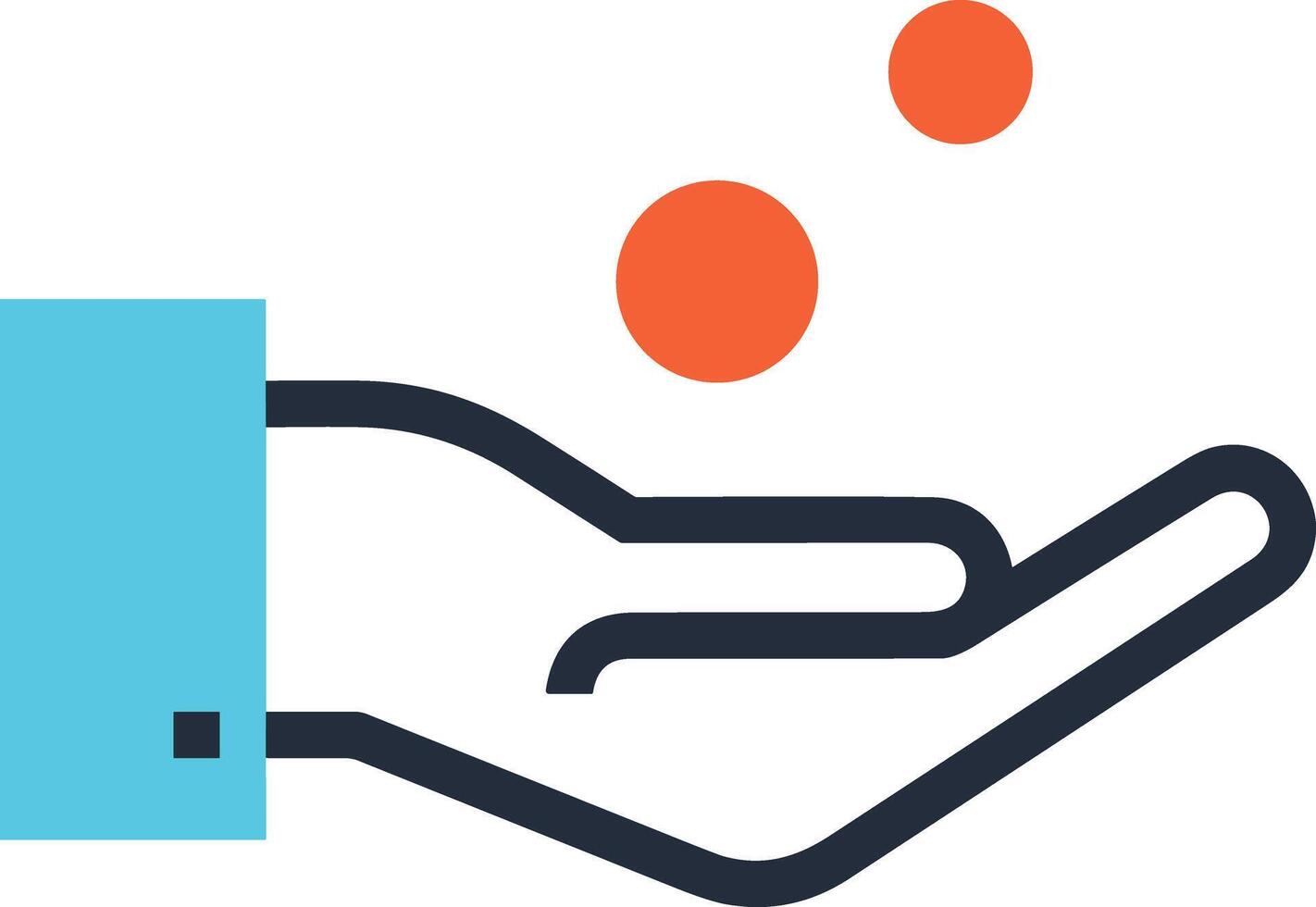 Hand icon symbol image illustration vector