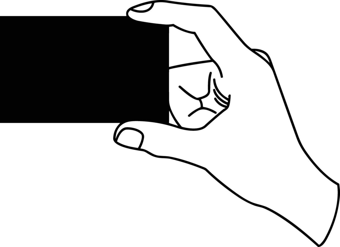 Hand icon symbol image illustration vector